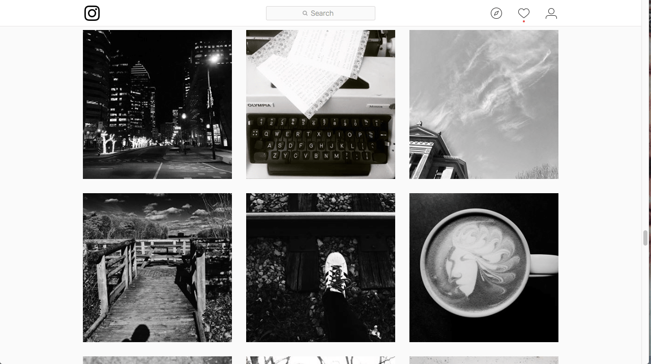 My Dark Insta Feed